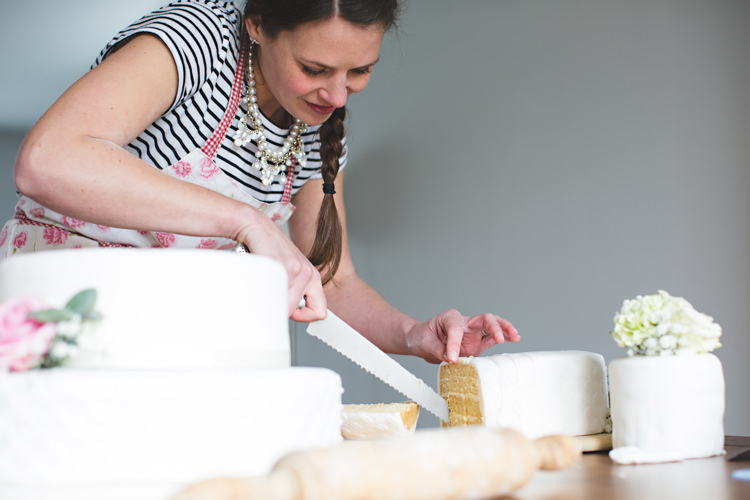 DIY Practice Wedding Cake Baking Engagement Shoot http://hbaphotography.com/ 