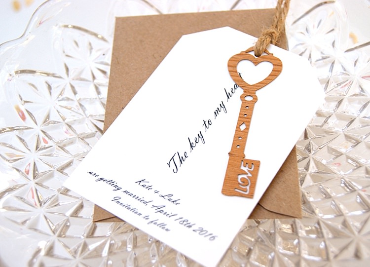 Key to my Heart Save The Dates Stationery Hummingbird Cards