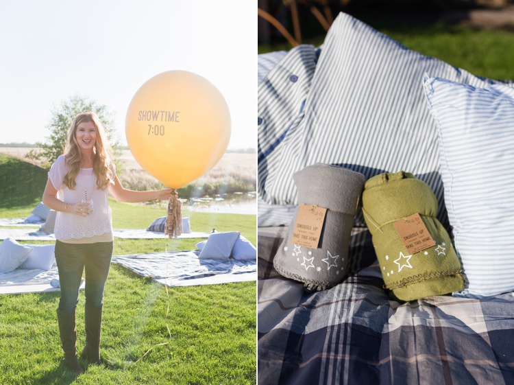Surprise Outdoor Movie Night Double Engagement Party http://ranallaphotography.com/