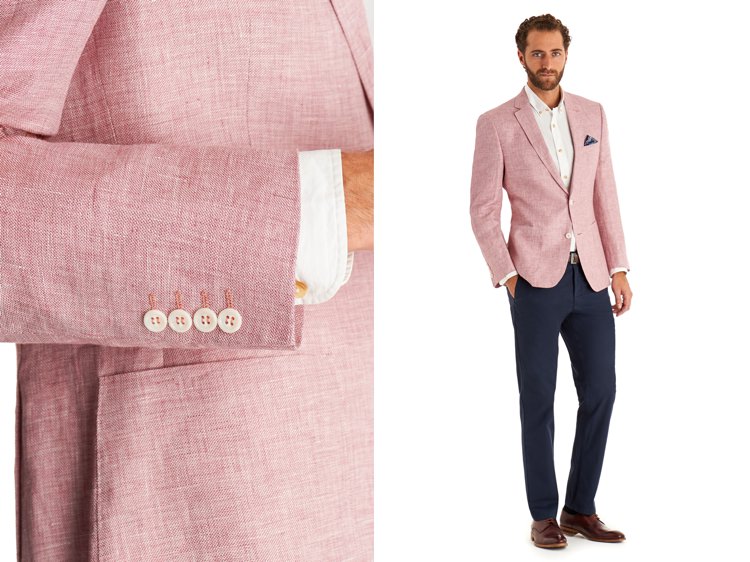 Moss Bros Suits Groom Style Pink Jacket