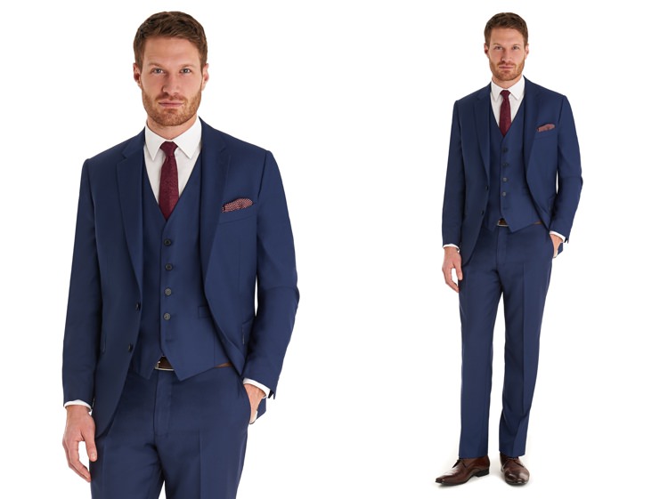 Moss Bros Suits Groom Style Navy Lounge