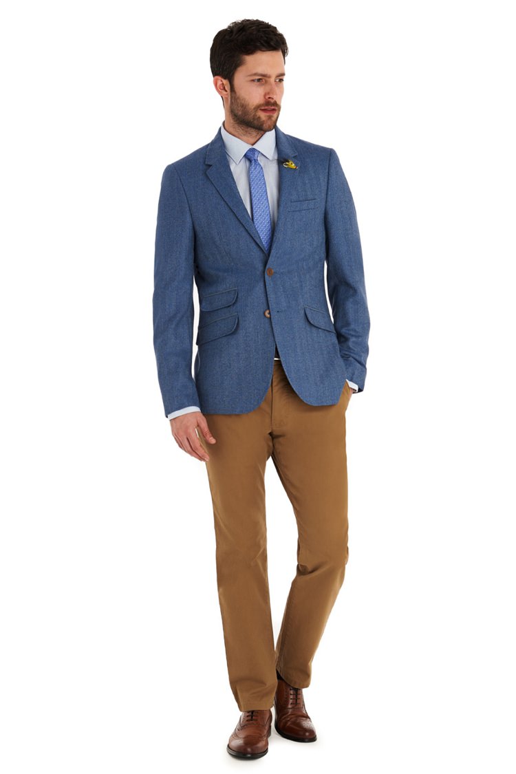 Mismatched Groom Suit Style Chinos Jacket