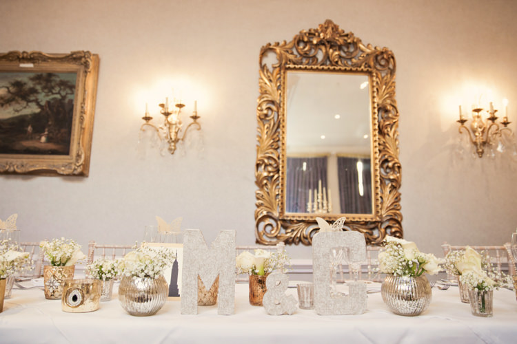 Top Table Decor Classic Chic Simple Elegant Champagne Wedding Kent http://kerryannduffy.com/
