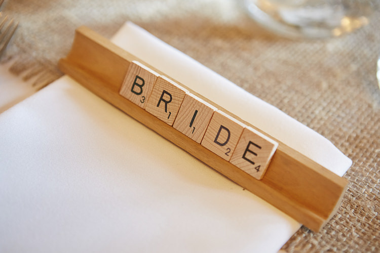 Scrabble Place Name Setting Quaint Rustic Seaside Windmill Wedding Norfolk http://www.fullerphotographyweddings.co.uk/