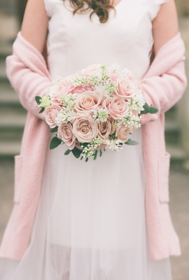 Rose Bouquet Bride Bridal Flowers Pretty Pastel Pink Delicate Bridal Wedding Ideas http://jenmarino.com/
