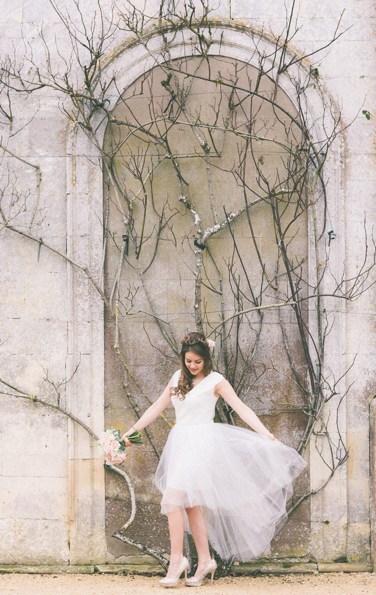 Tulle SimplyBridal Short Dress Gown Bride Bridal Pretty Pastel Pink Delicate Bridal Wedding Ideas http://jenmarino.com/