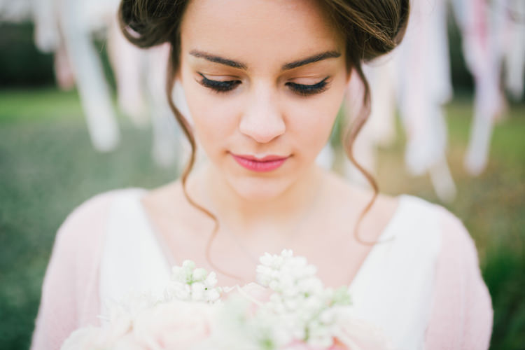 Bridal Bride Make Up Beauty Pretty Pastel Pink Delicate Bridal Wedding Ideas http://jenmarino.com/