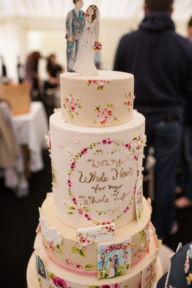 Nevie Pie Cakes Illustrated Painted Whimsical Tie The Knot Wedding Carnival Hertfordshire Fair Event http://www.binkynixon.com/