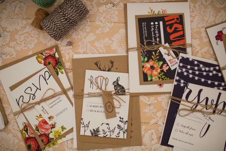 Russet & Gray Stationery Tie The Knot Wedding Carnival Hertfordshire Fair Event http://www.binkynixon.com/