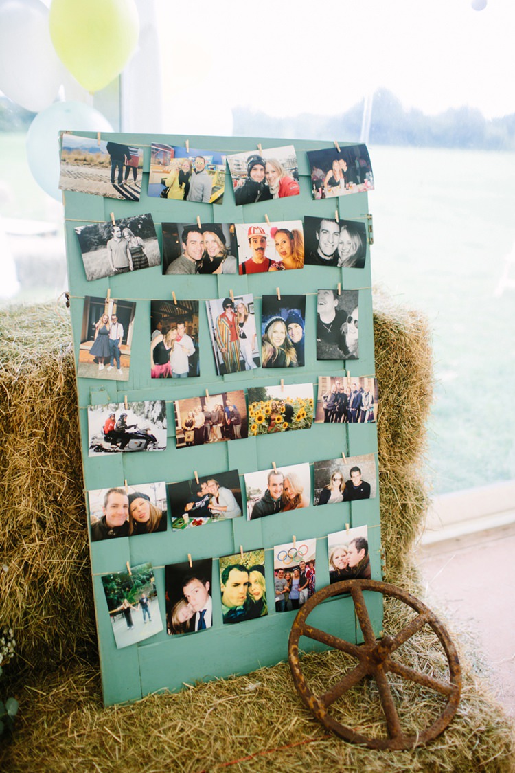 Photo Wall Quaint Home Made Farm Big Party Wedding http://www.emmacasephotography.com/