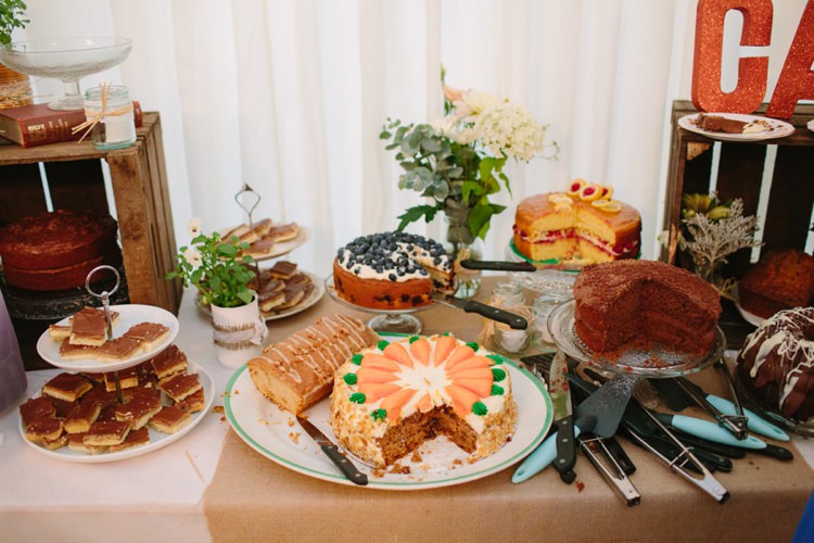 Cake Dessert Table Quaint Home Made Farm Big Party Wedding http://www.emmacasephotography.com/