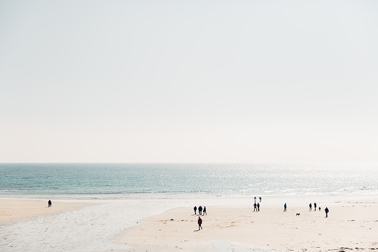 Chilled DIY Beach Front Cafe Cornwall Yellow Blue Wedding http://missgen.com/