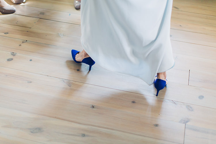 Chilled DIY Beach Front Cafe Cornwall Yellow Blue Wedding http://missgen.com/