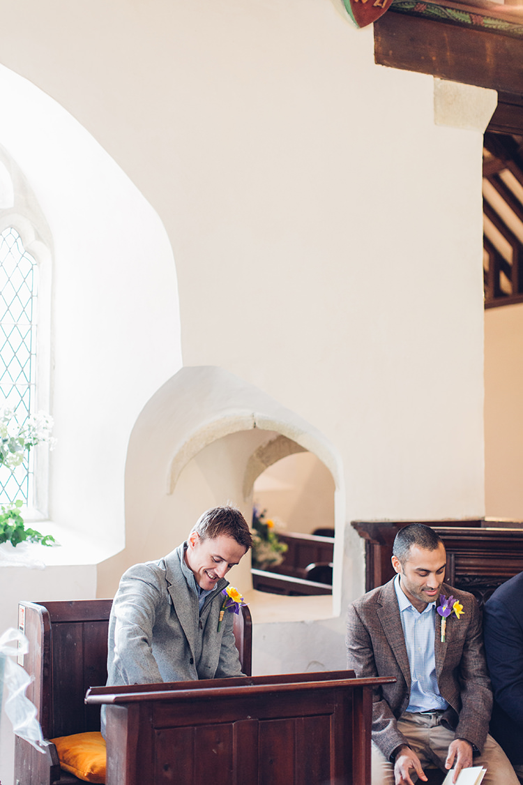 Chilled DIY Beach Front Cafe Cornwall Yellow Blue Wedding http://missgen.com/