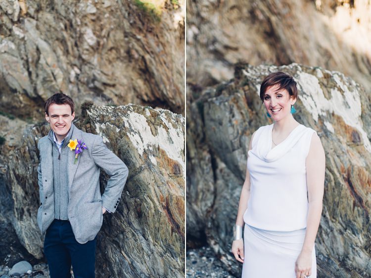 Chilled DIY Beach Front Cafe Cornwall Yellow Blue Wedding http://missgen.com/