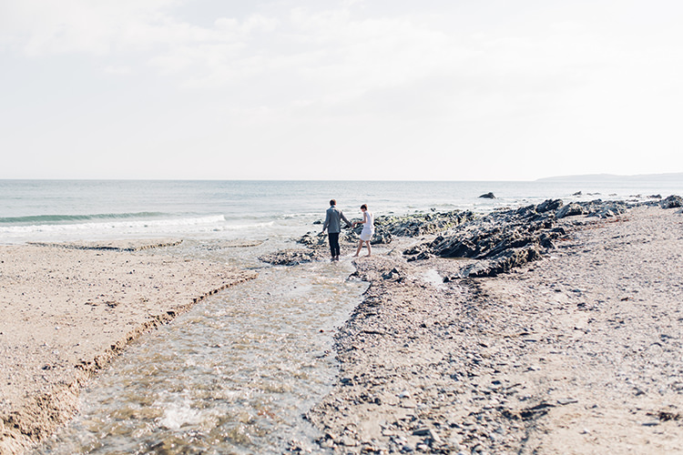 Chilled DIY Beach Front Cafe Cornwall Yellow Blue Wedding http://missgen.com/