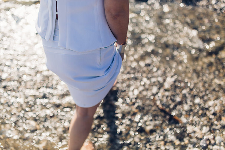 Chilled DIY Beach Front Cafe Cornwall Yellow Blue Wedding http://missgen.com/