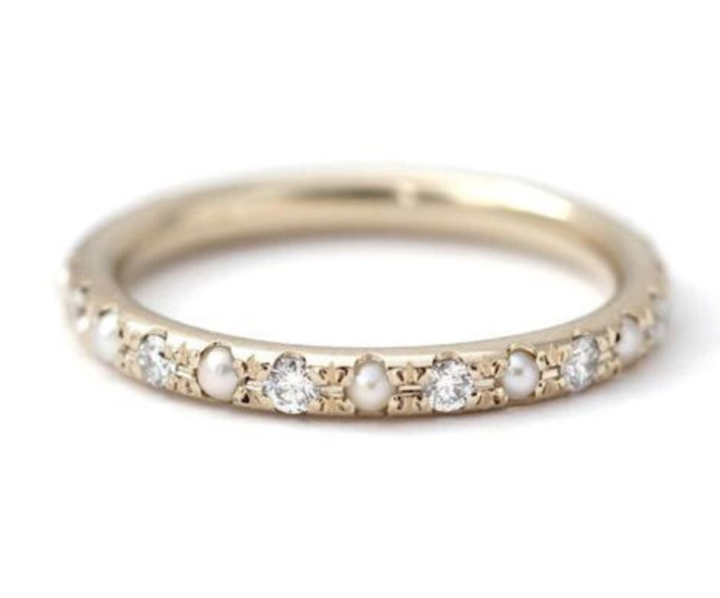 Pearl Eternity Ring