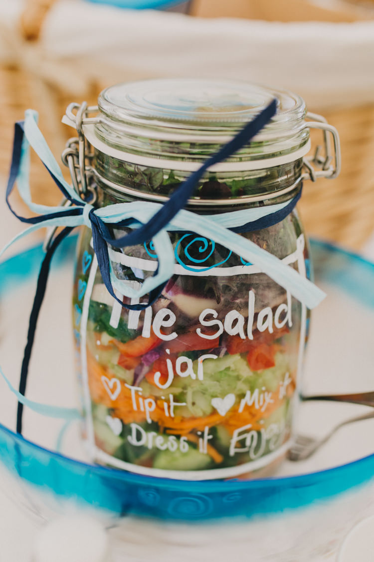 Salad Jar Kilner Food DIY Picnic Village Fete Feel Wedding http://peppermintlovephotography.com/