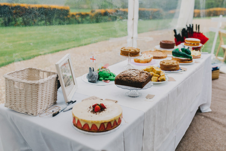 Cake Bake Off Table DIY Picnic Village Fete Feel Wedding http://peppermintlovephotography.com/