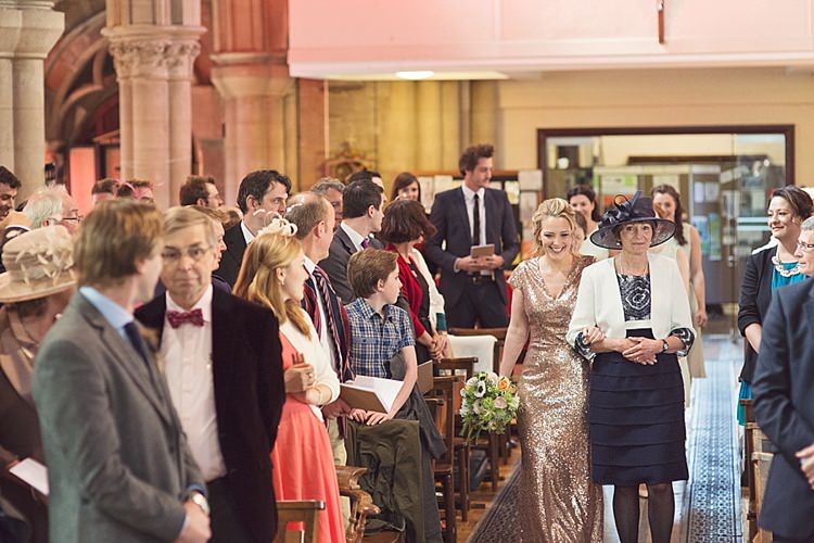 Home Made Countryside Spring Wedding Sequin Gold Dress Oxford http://www.cottoncandyweddings.co.uk/