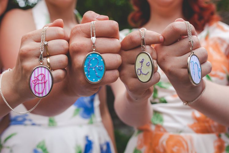 Bridesmaid Gift Present Necklace 1950s Superhero Diner Wedding http://www.cherryredphotography.co.uk/