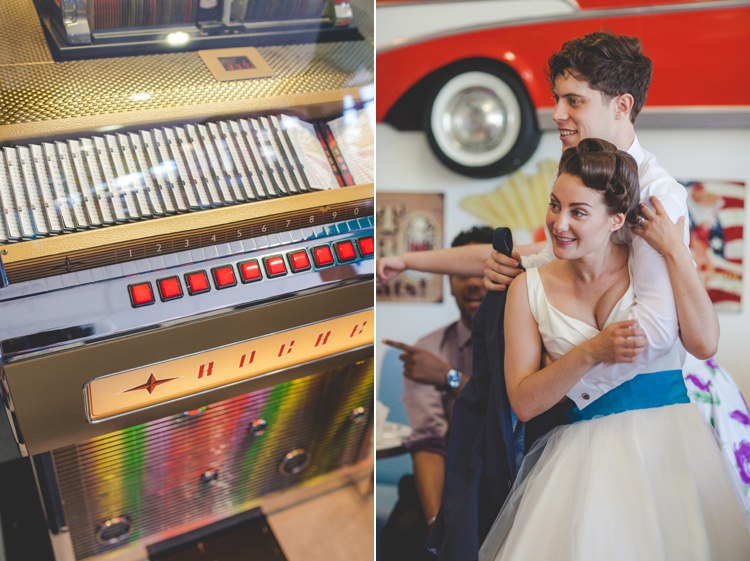 1950s Superhero Diner Wedding http://www.cherryredphotography.co.uk/