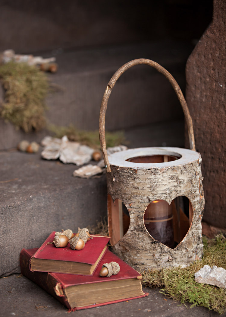 Wood Candle Holder Dramatic Rich Rustic Harry Potter Wedding http://hbaphotography.com/
