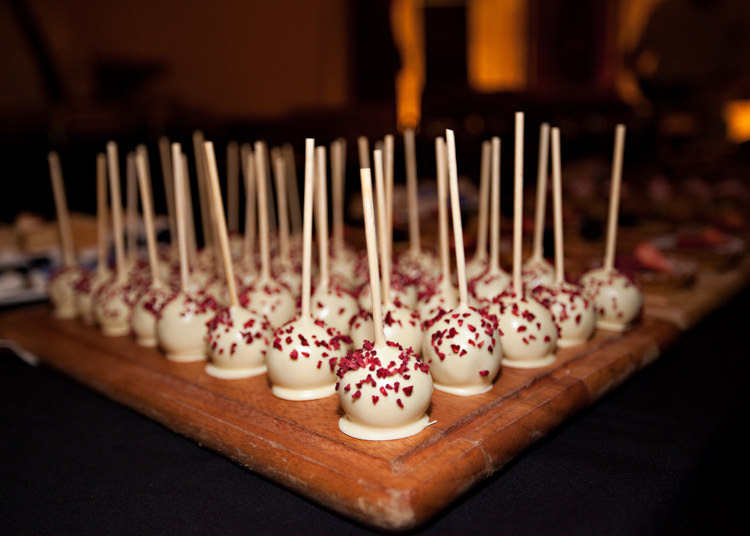 Cake Pops Dramatic Rich Rustic Harry Potter Wedding http://hbaphotography.com/