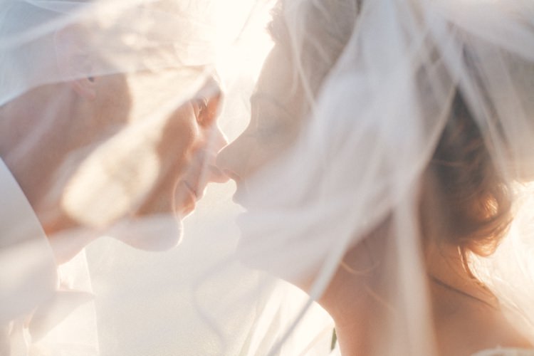 Veil Bride Groom Whimsical Peach Afternoon Tea Party Wedding http://clairemacintyre.com/