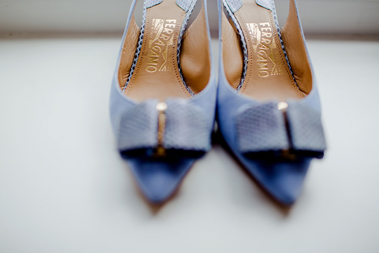 Blue Shoes Bride Bridal Vibrant Quirky Colourful Spring London Wedding http://www.ireneyapweddings.com/