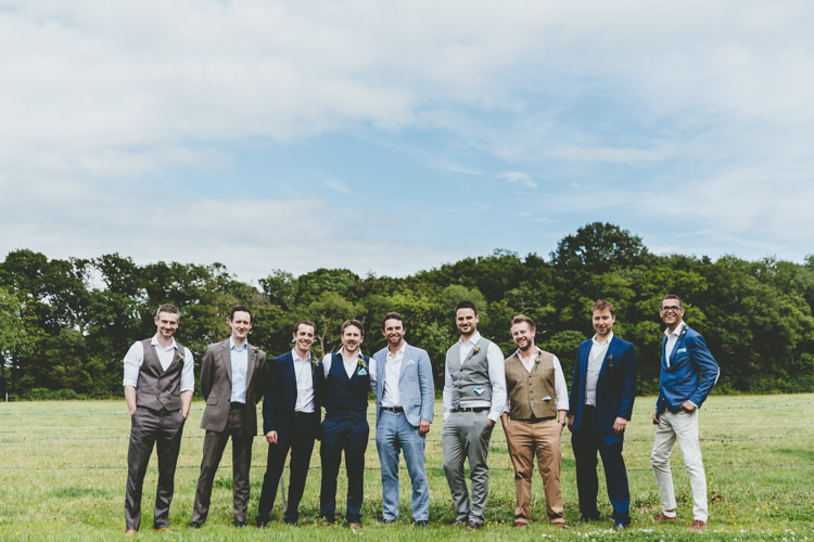 Mismatched Groomsmen Relaxed Fun Rustic Countryside Barn Wedding http://www.paulunderhill.com/