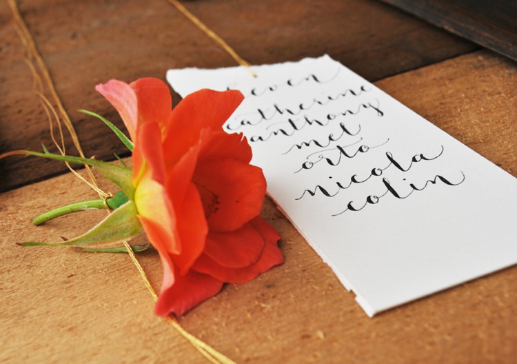 DIY Calligraphy Table Plan DIY Tutorial Flower Seating Chart
