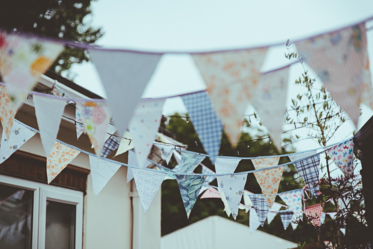 Bunting Back Garden Vintage Pastel Seaside Wedding http://photo.shuttergoclick.com/