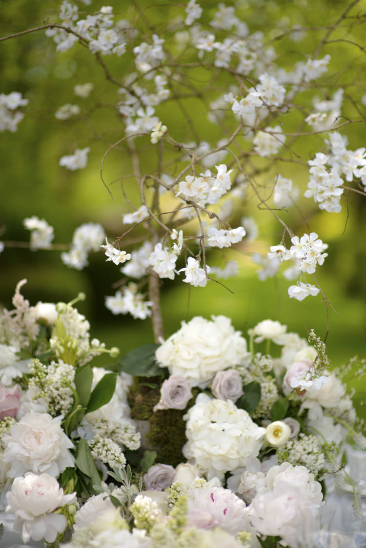 Flowers Pink White Quintessential English Elegant Soft Blush Blossom Wedding Ideas http://careysheffield.com/
