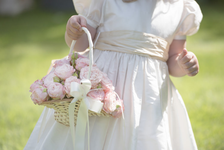 Flower Girl Rose Basket Flowers Quintessential English Elegant Soft Blush Blossom Wedding Ideas http://careysheffield.com/