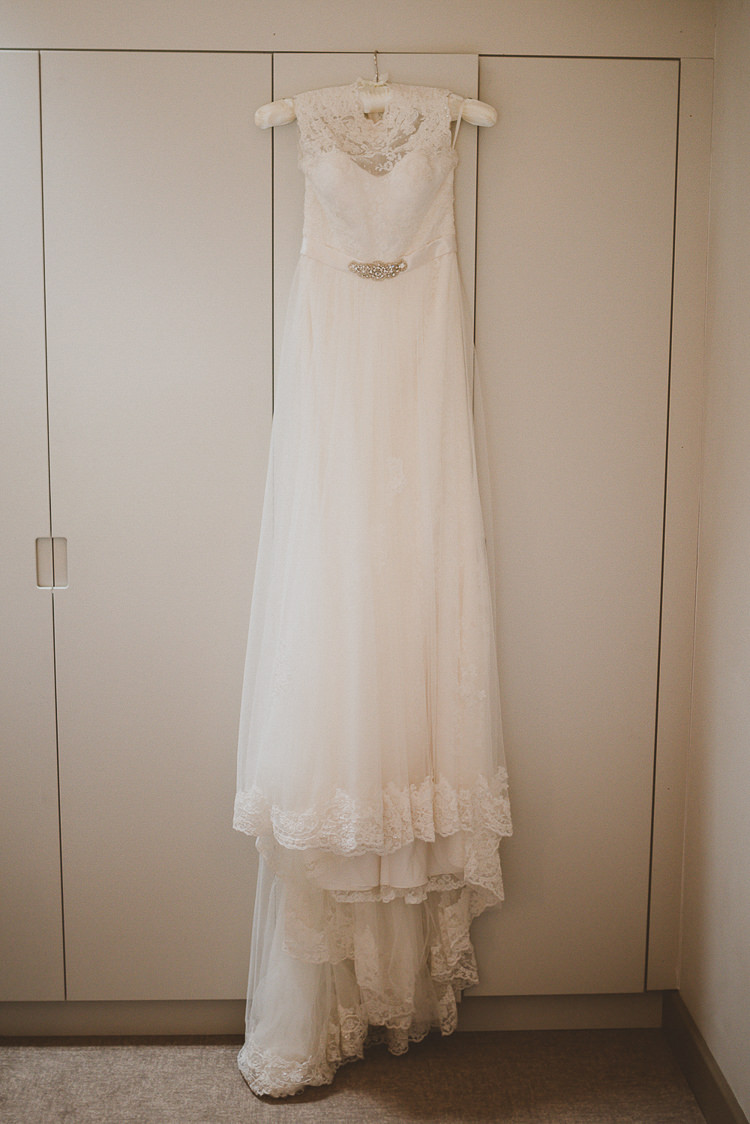 Justin Alexander Dress Street Party London Spring Flower Wedding http://www.modernvintageweddings.com/