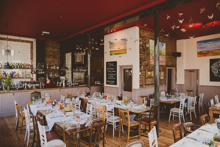 The Star Pub Street Party London Spring Flower Wedding http://www.modernvintageweddings.com/