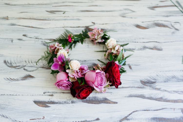 DIY Flower Crown Tutorial Bride Bridal Wedding Hair