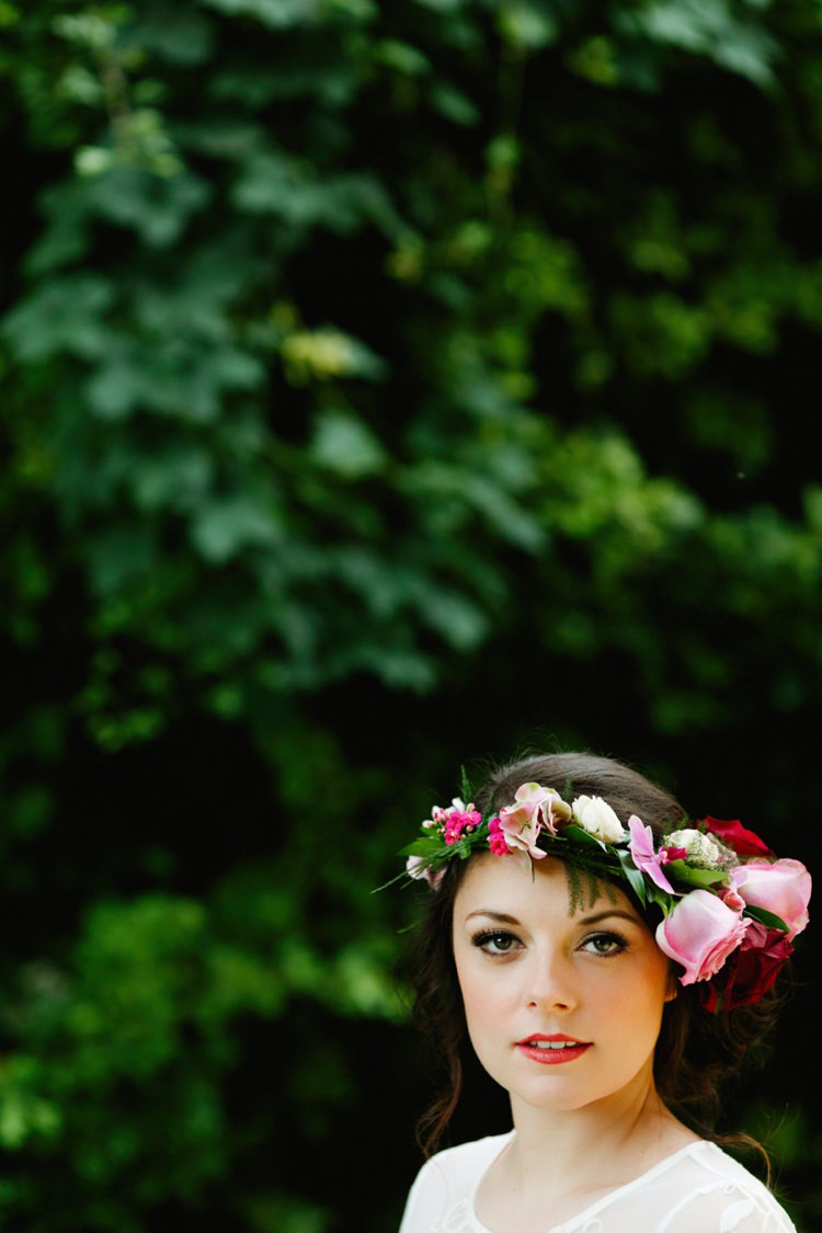 DIY Flower Crown Tutorial Bride Bridal Wedding Hair