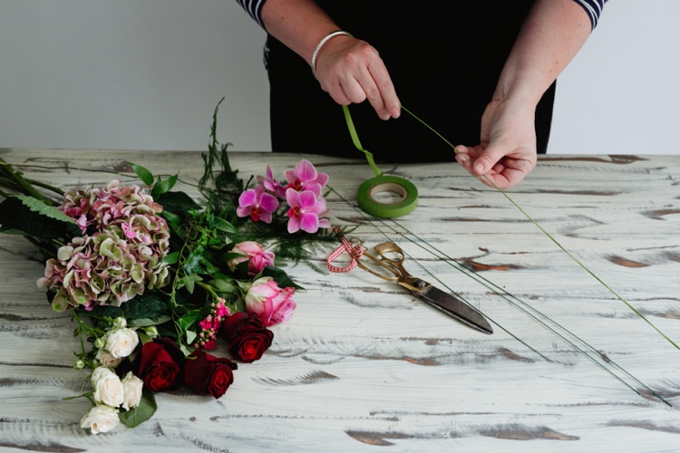 DIY Flower Crown Tutorial Bride Bridal Wedding Hair