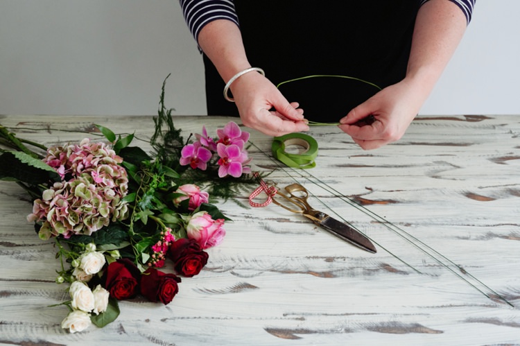DIY Flower Crown Tutorial Bride Bridal Wedding Hair