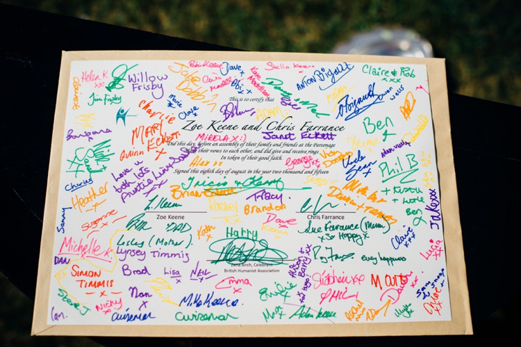 Sign Guest Book Board Print Poster Garden Music Festival Double Decker Bus Marquee Wedding http://www.mariannechua.com/
