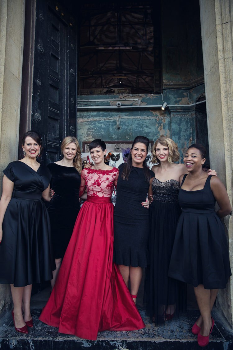 Black Bridesmaid Dresses Mismatched Unique Decadent Masked Ball Wedding Red Dress http://assassynation.co.uk/