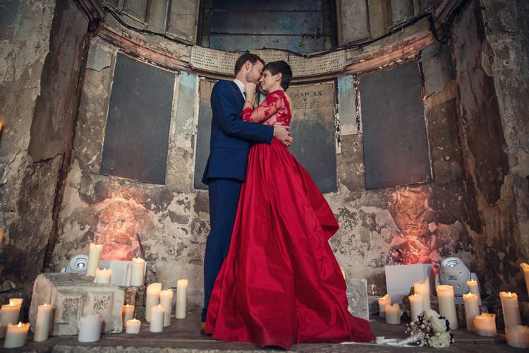 Unique Decadent Masked Ball Wedding Red Dress http://assassynation.co.uk/