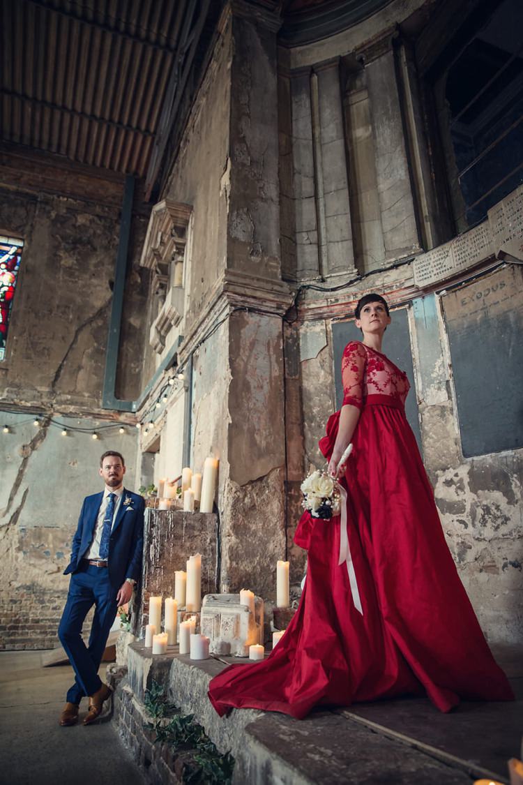 Unique Decadent Masked Ball Wedding Red Dress http://assassynation.co.uk/