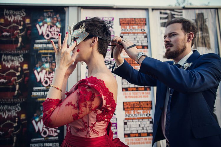 Unique Decadent Masked Ball Wedding Red Dress http://assassynation.co.uk/