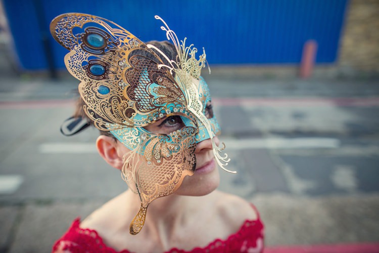 Unique Decadent Masked Ball Wedding Red Dress http://assassynation.co.uk/