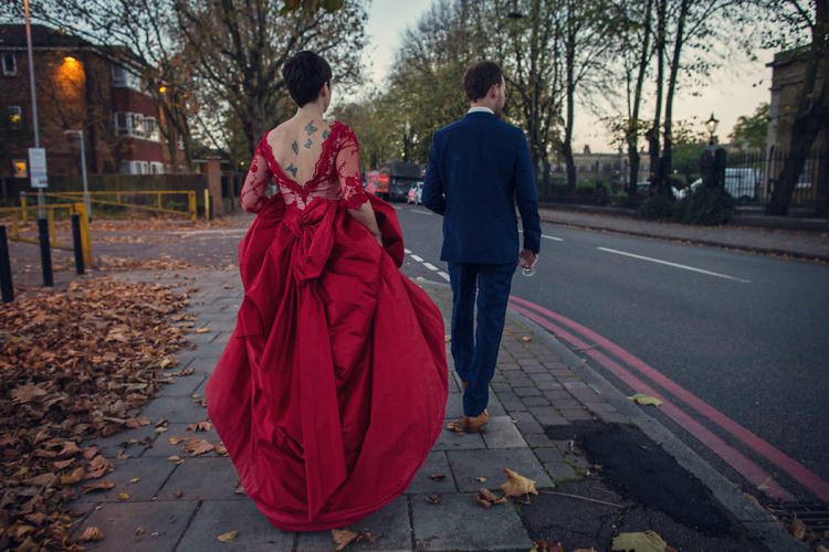 Unique Decadent Masked Ball Wedding Red Dress http://assassynation.co.uk/