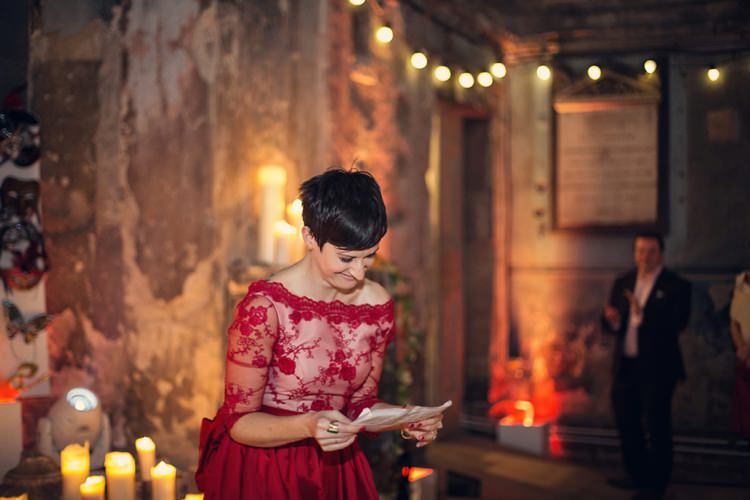 Unique Decadent Masked Ball Wedding Red Dress http://assassynation.co.uk/